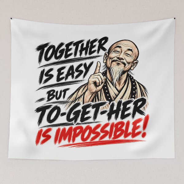 Item preview, Together Is Easy – To-Get-Her Is Impossible designed and sold by PRINTIONAL.