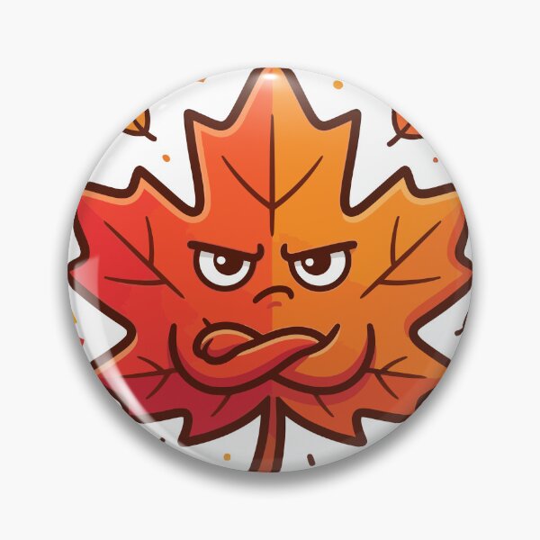 Item preview, Grumpy Fall Maple Leaf designed and sold by ModdiesColors.