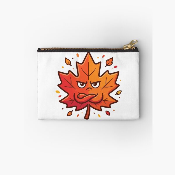 Item preview, Grumpy Fall Maple Leaf designed and sold by ModdiesColors.