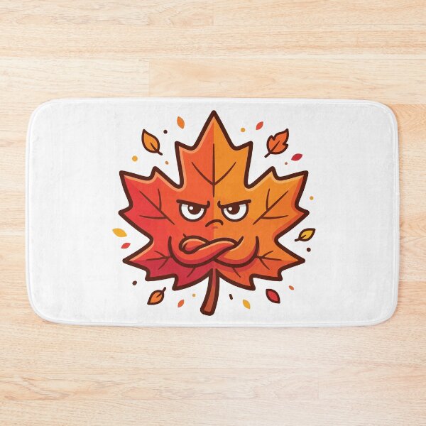 Item preview, Grumpy Fall Maple Leaf designed and sold by ModdiesColors.
