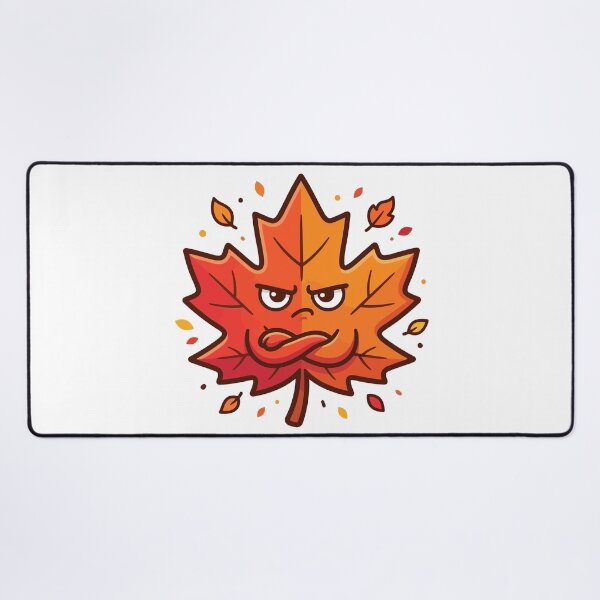 Item preview, Grumpy Fall Maple Leaf designed and sold by ModdiesColors.