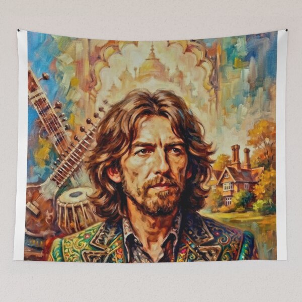 Item preview, Living in the Material World Music Documentary Fine Art Tribute designed and sold by Art's Diner.
