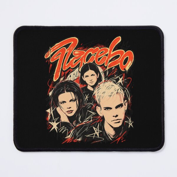 Item preview, Placebo Band – Vintage Alternative Rock Grunge Music Art designed and sold by Jadegothgobby.