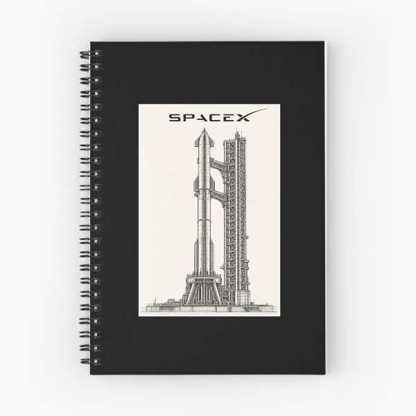 Item preview, SpaceX Starship Reentry – Retro Navy Orange Silkscreen Space Art designed and sold by TEEJAMBOREE.