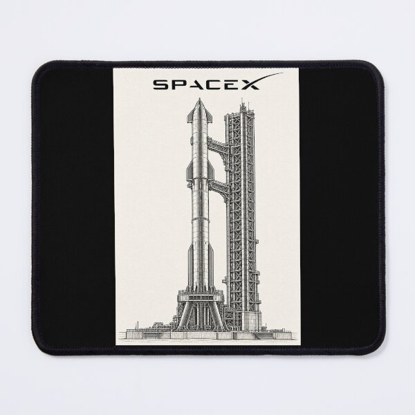 Item preview, SpaceX Starship Reentry – Retro Navy Orange Silkscreen Space Art designed and sold by TEEJAMBOREE.
