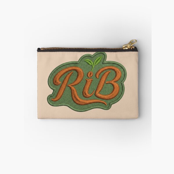 Item preview, Vintage Organic Script RiB Botanical Patch Emblem designed and sold by Rib-Brand.
