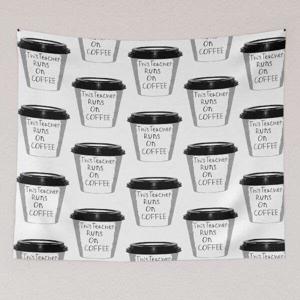 Item preview, This Teacher Runs On Coffee designed and sold by ksnkm.