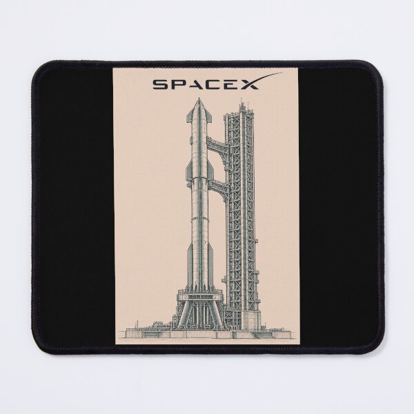 Item preview, SpaceX Starship Reentry – Retro Navy Orange Silkscreen Space Art designed and sold by TEEJAMBOREE.