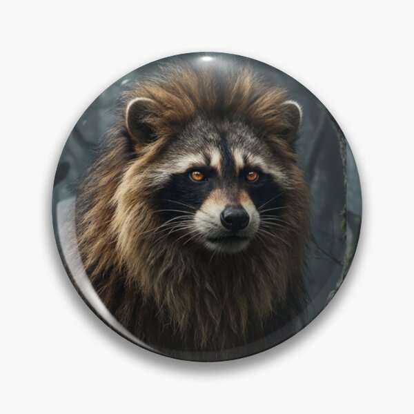 Item preview, Guardian of the Misty Wilds – Raccoon Lion Fantasy designed and sold by TreatLLC.