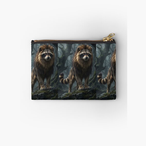 Item preview, Guardian of the Misty Wilds – Raccoon Lion Fantasy designed and sold by TreatLLC.