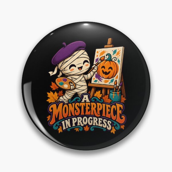 Item preview, A Monsterpiece in Progress - Mummy Artist designed and sold by Good Mood Foundry.