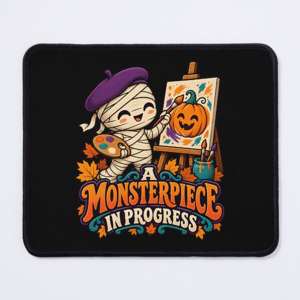 Item preview, A Monsterpiece in Progress - Mummy Artist designed and sold by Good Mood Foundry.
