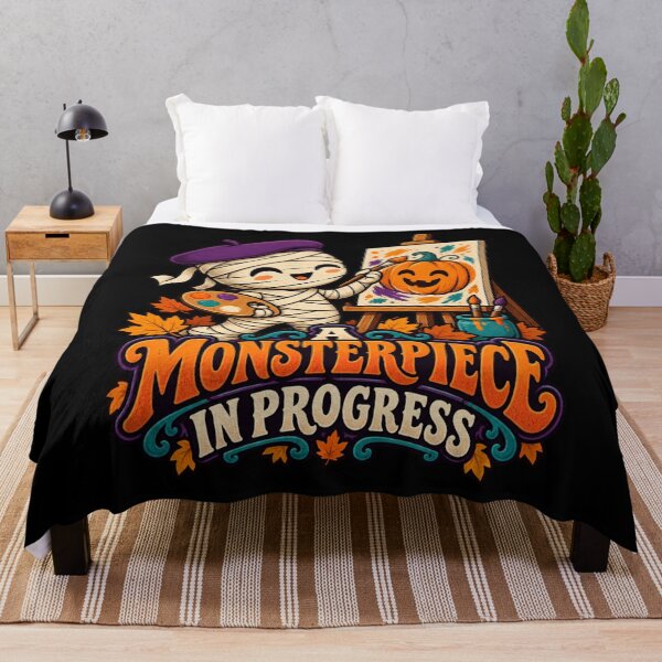 Item preview, A Monsterpiece in Progress - Mummy Artist designed and sold by Good Mood Foundry.