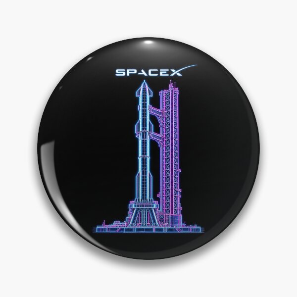 Item preview, SpaceX Starship Reentry – Retro Navy Orange Silkscreen Space Art designed and sold by TEEJAMBOREE.