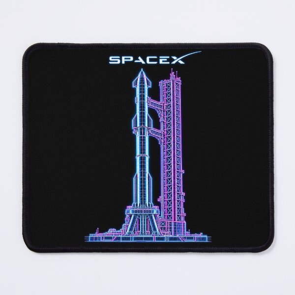 Item preview, SpaceX Starship Reentry – Retro Navy Orange Silkscreen Space Art designed and sold by TEEJAMBOREE.