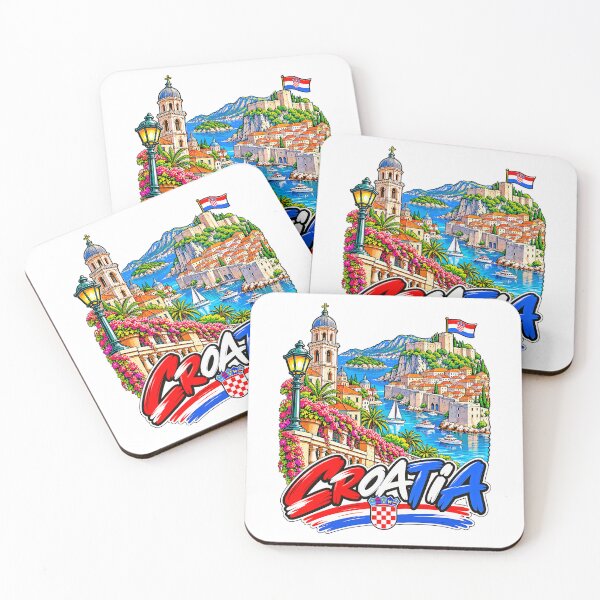 Item preview, Croatia Illustrated Adriatic Travel designed and sold by EdwinkOne.