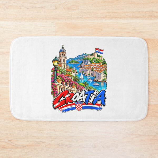 Item preview, Croatia Illustrated Adriatic Travel designed and sold by EdwinkOne.