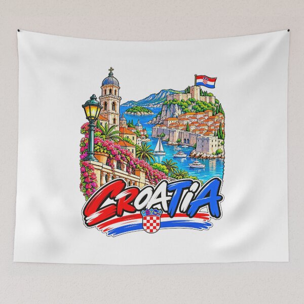 Item preview, Croatia Illustrated Adriatic Travel designed and sold by EdwinkOne.