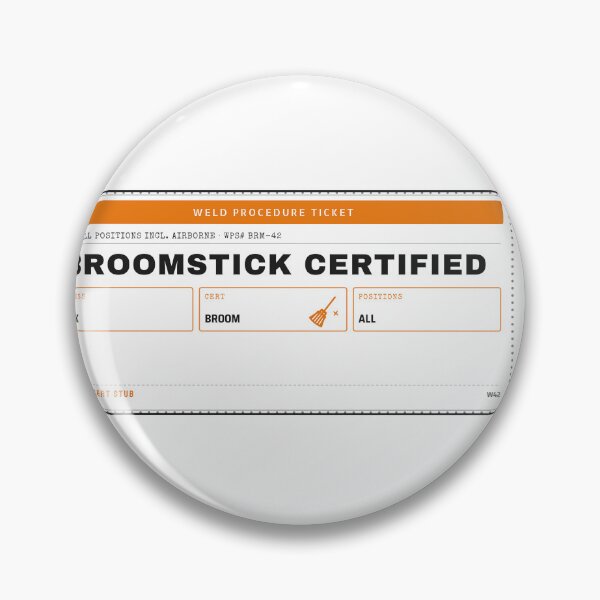 Item preview, Broomstick Certified Funny Welder Halloween Witch Gift designed and sold by PixelFour.