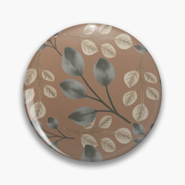 Item preview, Botanical Foliage Muted Warm Latte Brown Seamless Pattern Art designed and sold by ​Jyoti Digital Artist.