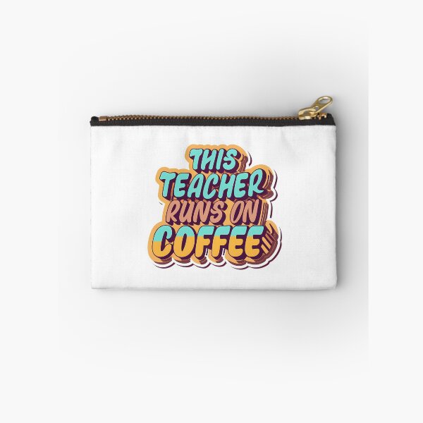 Item preview, This Teacher Runs On Coffee  designed and sold by ksnkm.