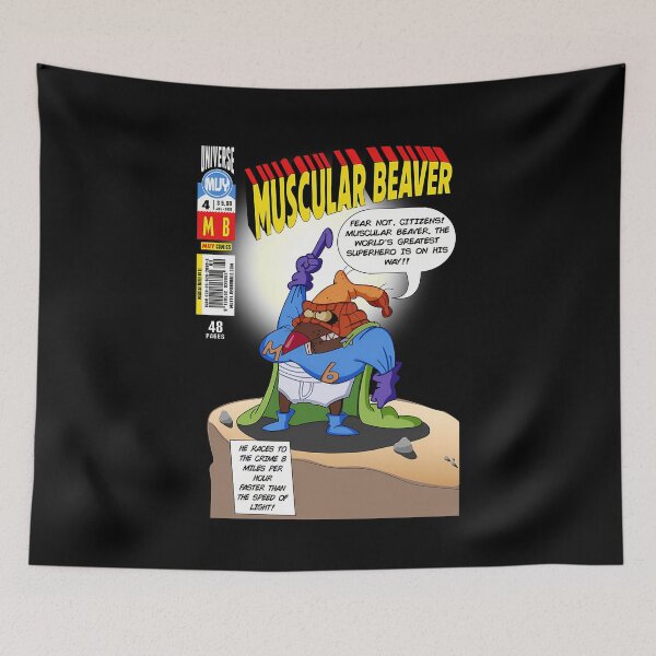 Item preview, Muscular Beaver Comic designed and sold by MyBalBooly.