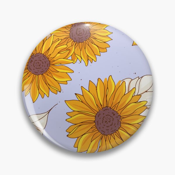 Item preview, Sunflower Floral Pattern Golden Yellow Flowers & Botanical Leaves designed and sold by JRRTs.
