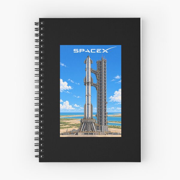 Item preview, SpaceX Starship Reentry – Retro Navy Orange Silkscreen Space Art designed and sold by TEEJAMBOREE.