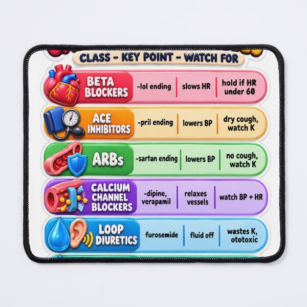 Item preview, Cardiac Pharm Classes 3D Study Aid Nursing Student Sticker designed and sold by isokinetic.