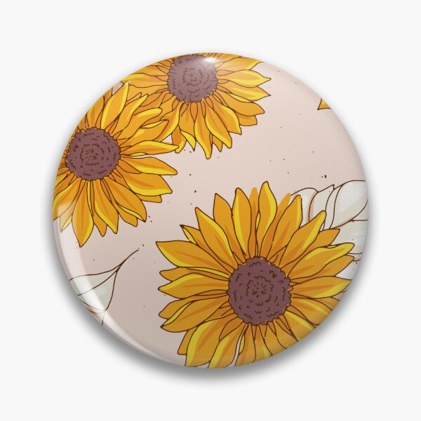 Item preview, Sunflower Floral Pattern Golden Yellow Flowers & Botanical Leaves designed and sold by JRRTs.