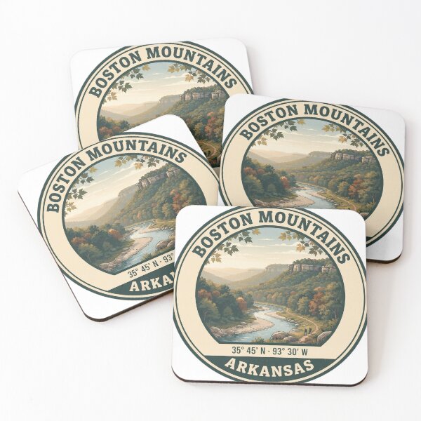 Item preview, Boston Mountains Arkansas Vintage Hiking Badge designed and sold by mnkyride.