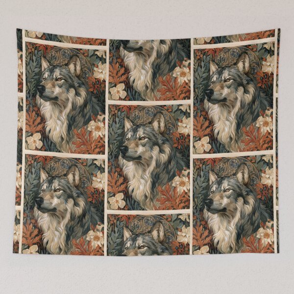 Item preview, Art nouveau wolf designed and sold by MendaciousMina.
