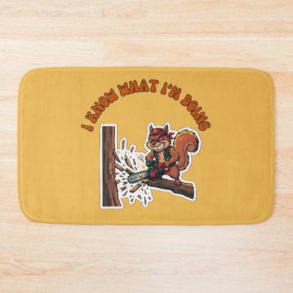 Item preview, I Know What Im Doing Chainsaw Squirrel designed and sold by ZeroContextArt.