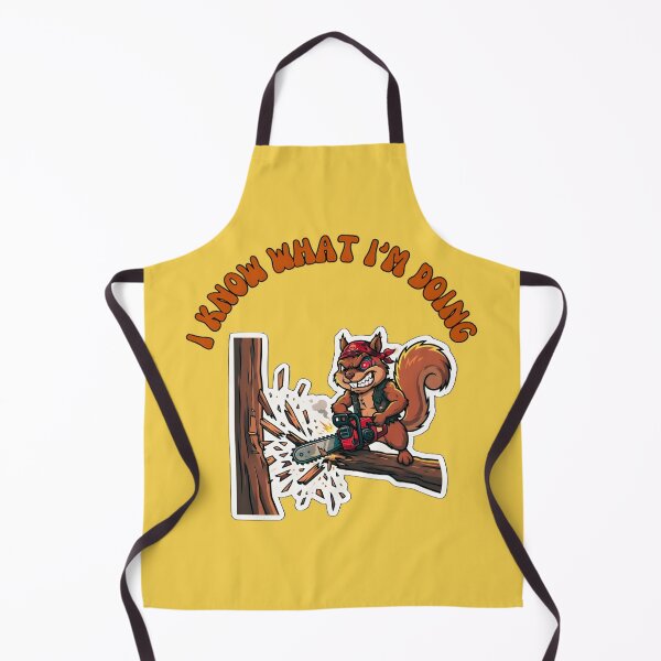 Item preview, I Know What Im Doing Chainsaw Squirrel designed and sold by ZeroContextArt.