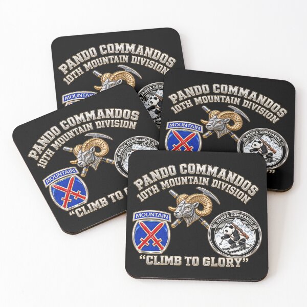 Item preview, Pando Commandos, 10th Mtn Division - Climb to Glory - 3D - Transparent designed and sold by Military Insignia Products.