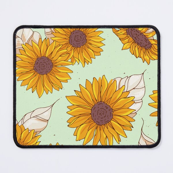 Item preview, Sunflower Floral Pattern Golden Yellow Flowers & Botanical Leaves designed and sold by JRRTs.
