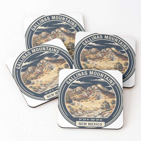 Item preview, Gallinas Mountains New Mexico Vintage Hiking Badge designed and sold by mnkyride.