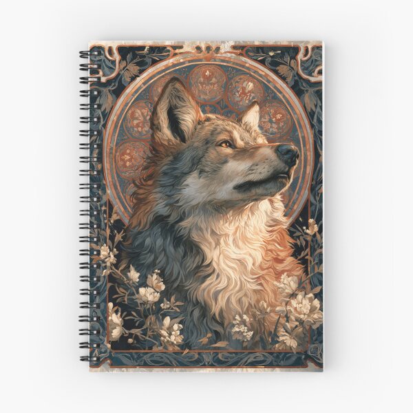 Item preview, Art nouveau wolf designed and sold by MendaciousMina.