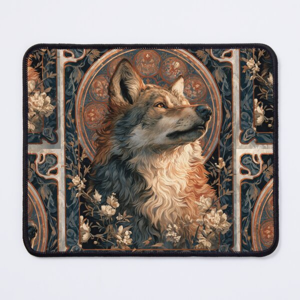 Item preview, Art nouveau wolf designed and sold by MendaciousMina.