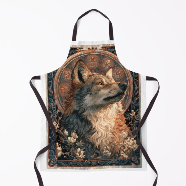 Item preview, Art nouveau wolf designed and sold by MendaciousMina.