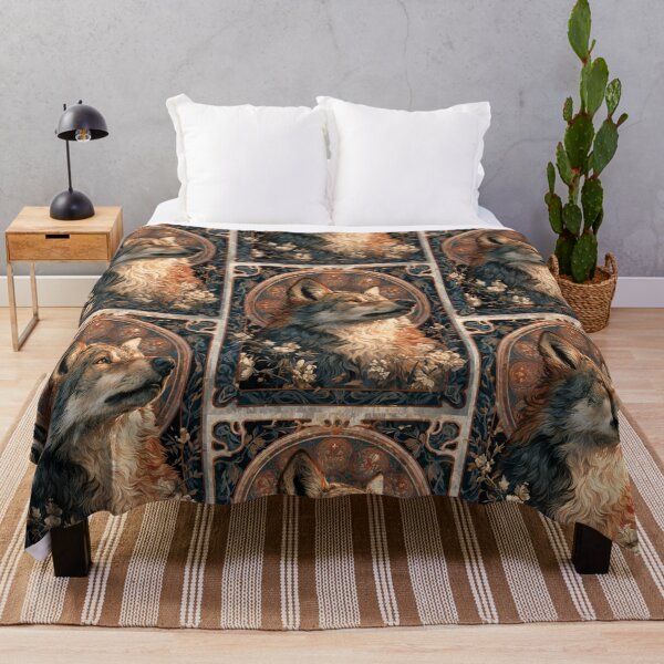 Item preview, Art nouveau wolf designed and sold by MendaciousMina.