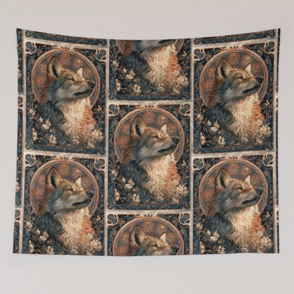 Item preview, Art nouveau wolf designed and sold by MendaciousMina.