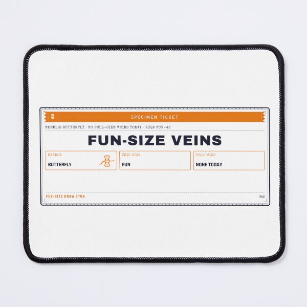 Item preview, Fun Size Veins Funny Phlebotomist Halloween Butterfly Needle designed and sold by PixelFour.
