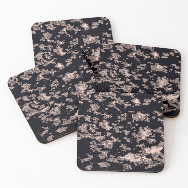 Item preview, Platinum Ice Fragments – Frost Texture on Dark Navy designed and sold by SulkaCreative.