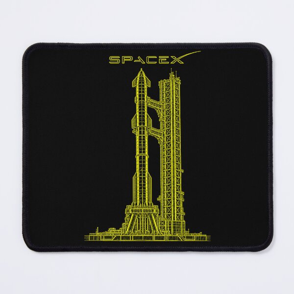 Item preview, SpaceX Starship Reentry – Retro Navy Orange Silkscreen Space Art designed and sold by TEEJAMBOREE.