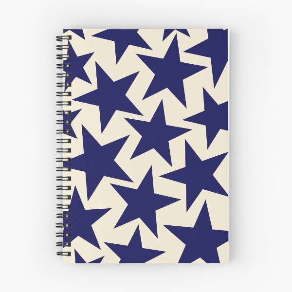 Item preview, Large Stars Navy Blue and Beige designed and sold by Jeallan Designs.