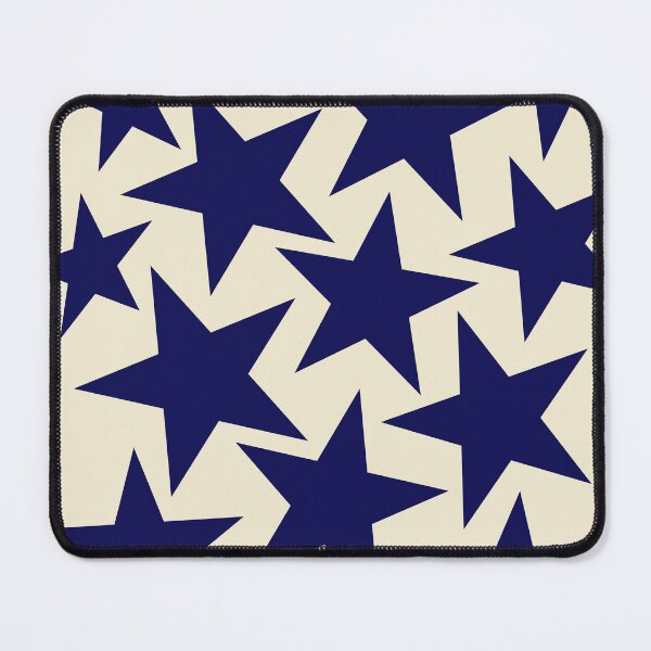Item preview, Large Stars Navy Blue and Beige designed and sold by Jeallan Designs.
