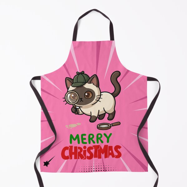 Item preview, Cute Siamese Cat Merry Christmas Holiday Art designed and sold by stormk10.