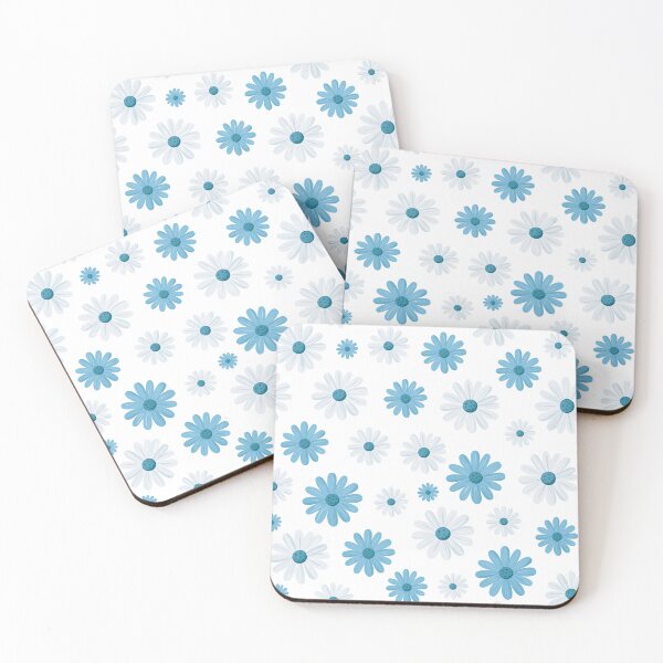Item preview, Blue and White Daisy Pattern designed and sold by GBGCreations.
