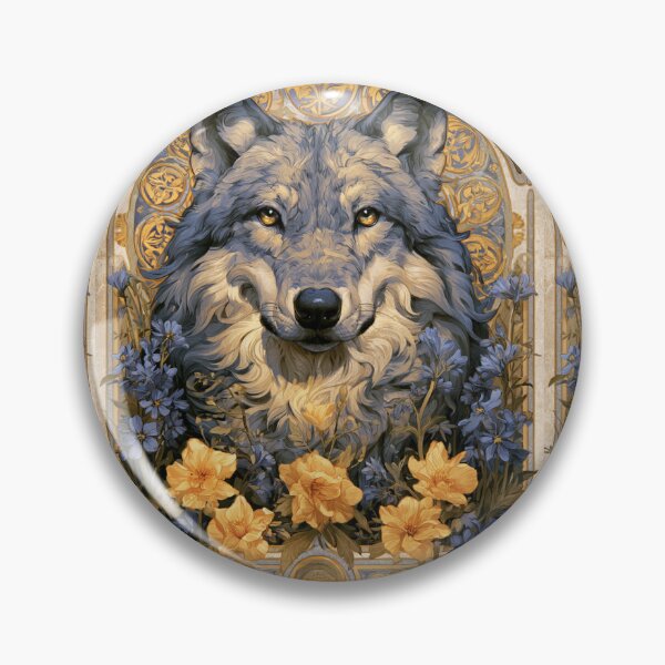 Item preview, Art nouveau wolf designed and sold by MendaciousMina.